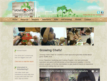 Tablet Screenshot of growingchefs.ca